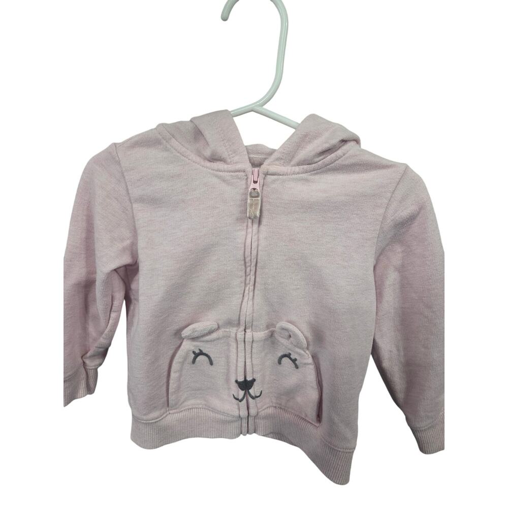 Pastel Pink Bear Hoodie - Carter's - 18mo